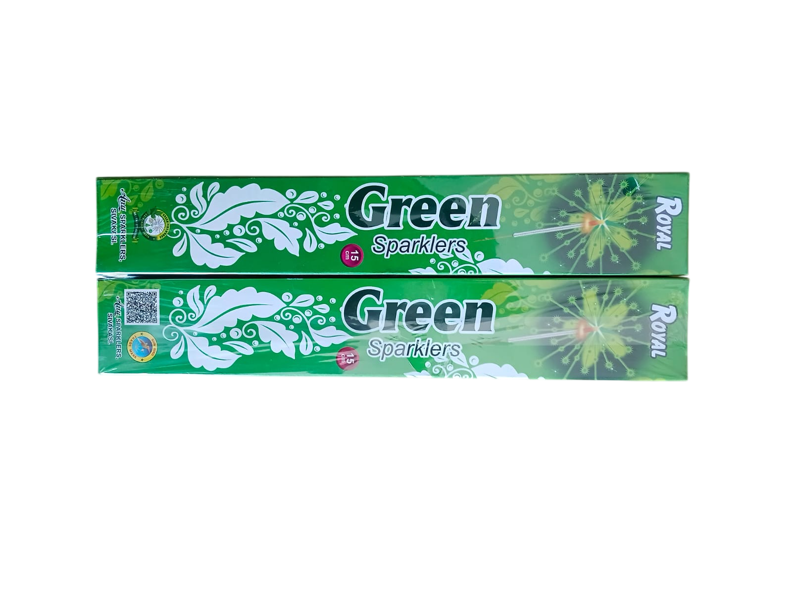 15 CM GREEN SPARKLERS
